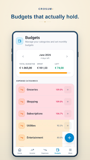 CroSum: Budget Expense Tracker Screenshot 1