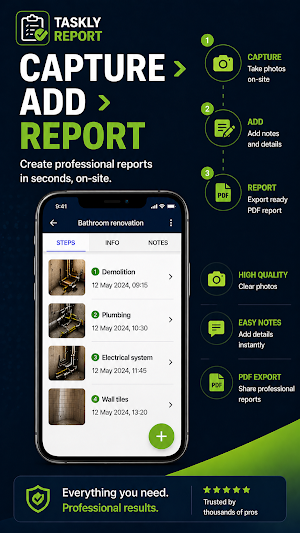 Taskly Report PRO -Work Report Screenshot 1