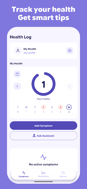 Health Log: Symptoms & Meds Screenshot 0