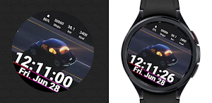 Retro Car Animated Watch Face Screenshot 2