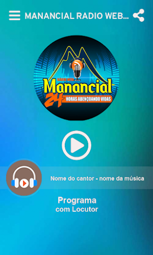 MANANCIAL Rádio Web Screenshot 1