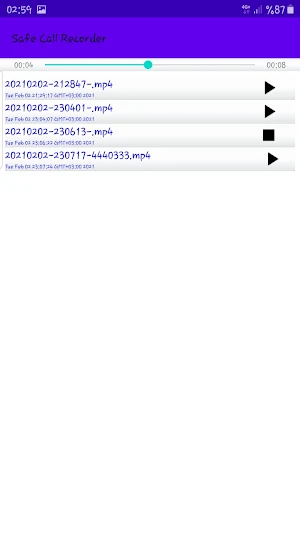 Arama Çağrı Kaydedici (Android 10 Q) Screenshot 3