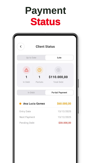 Gym Client Payments Tracker Screenshot 2
