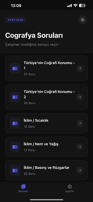 KPSS Coğrafya Soruları 2026 Screenshot 3