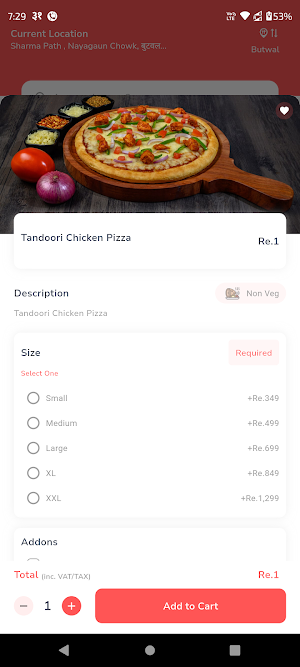 Laziz Pizza Nepal Screenshot 1