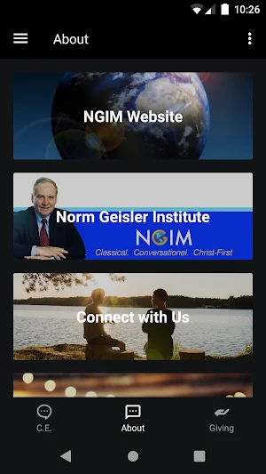 Norm Geisler Int'l. Ministries Screenshot 1