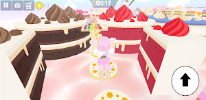 Cake and Sweet Girl Parkour Screenshot 2