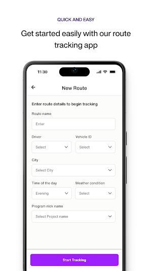 Route Tracker Screenshot 1