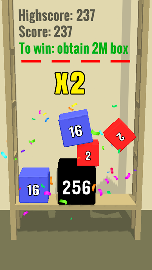 Chain 2048 Falling Boxes Screenshot 2