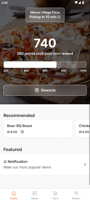 Mercer Village Pizza Screenshot 0