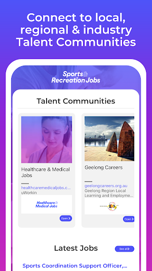 Sports & Recreation Jobs Screenshot 1