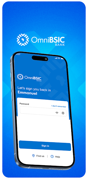 OmniBSIC Bank Mobile App Screenshot 1