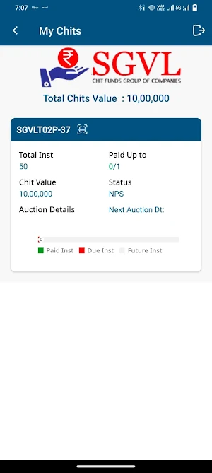 SGVL Chit Funds Member Module Screenshot 2