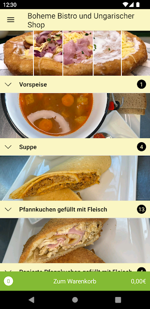 Boheme Bistro Ungarischer Shop Screenshot 1