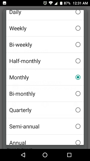 Long Term Savings Calculator Screenshot 2