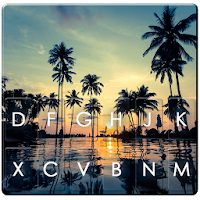 Sunset Beach Leisure Keyboard Theme