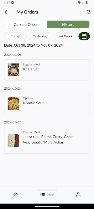 Meal Manager Screenshot 2