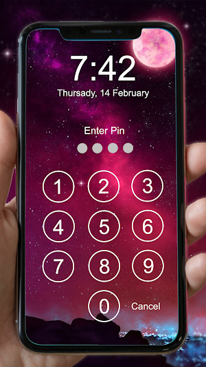 Pin Lock Screen Screenshot 2