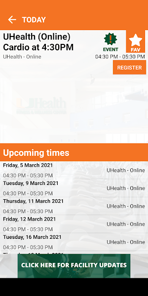 UHealth Fitness & Wellness Screenshot 0