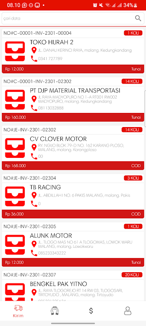 PAKET JE DRIVER Screenshot 2