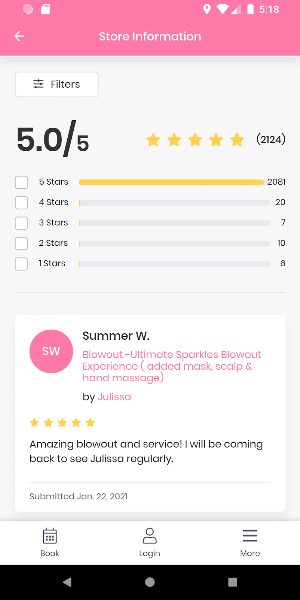 Sparkles Beauty Bar Screenshot 3
