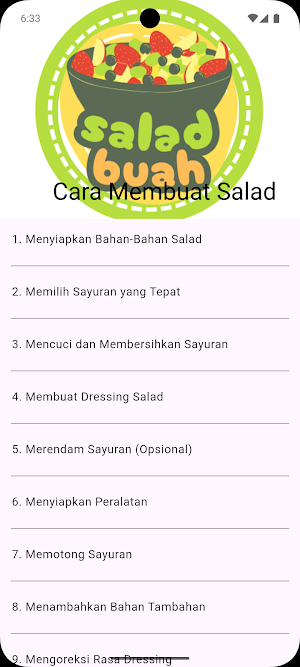 Camsal - Cara Membuat Salad Screenshot 0