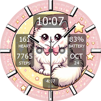 Key WF46 Cat Cute Watch Face
