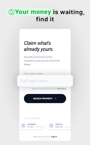 ClaimUp: Find Unclaimed Money Screenshot 1