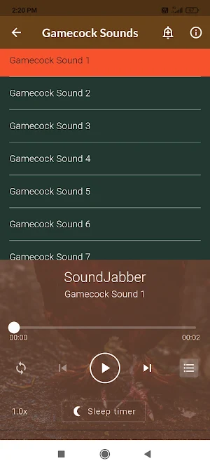 Gamecock Sounds Screenshot 2