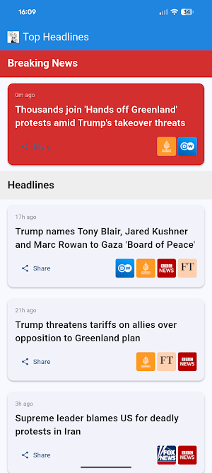 Your News Headlines Screenshot 2