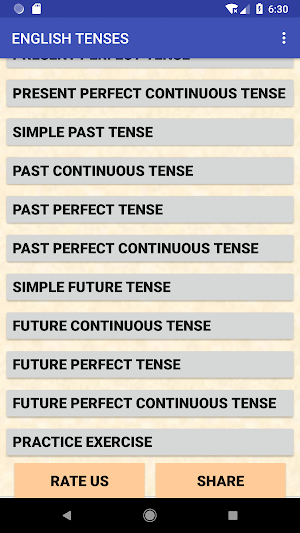 English Tenses Screenshot 1