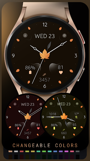 Elegant Autumn watch face Screenshot 2