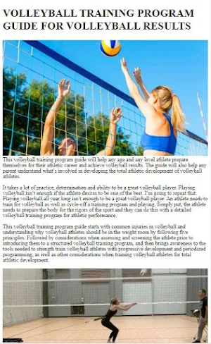 How to Do Volleyball Training Screenshot 1