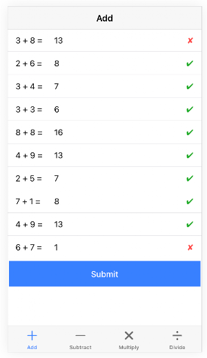 Simple Math Ionic Screenshot 1