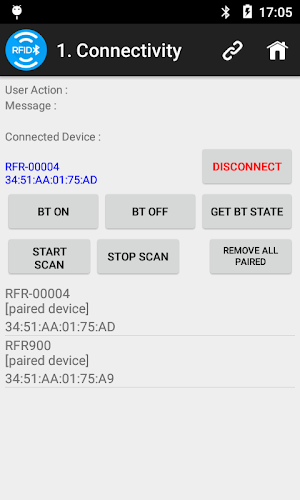Bluebird RFID Demo App for RFR900(BT) Screenshot 3