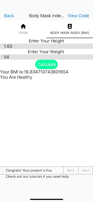 Body Mass Index [BMI] Finder Screenshot 1