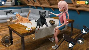 Cat Simulator Kitty Pet Care Screenshot 1