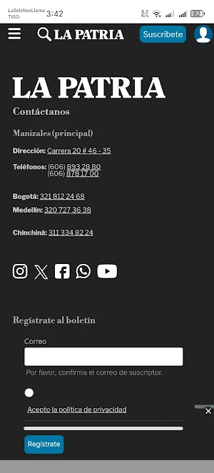 La Patria Noticias Screenshot 2