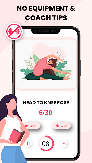 Prenatal Yoga Exercise for Pregnant Women at Home. Screenshot 3