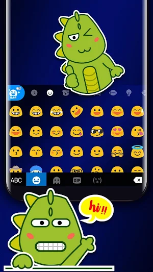 Blue Keyboard Background Screenshot 2