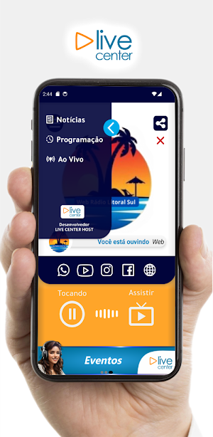 Web Rádio Litoral Sul Screenshot 1