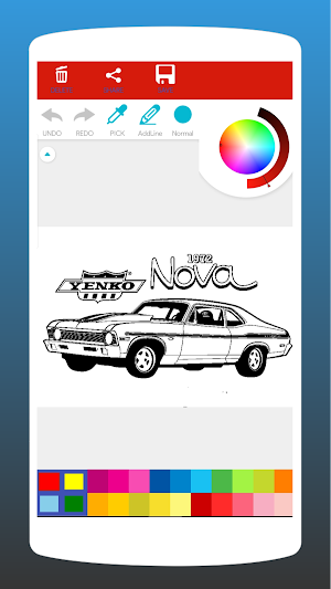 Muscle Car Coloring Book Screenshot 1