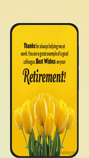 retirement messages Screenshot 1