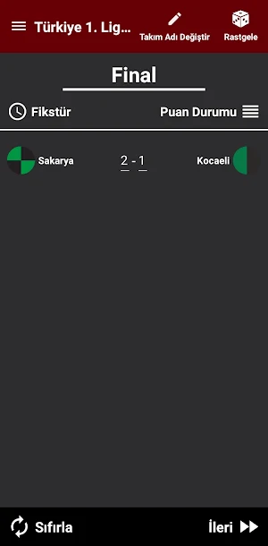 Türkiye 1.Lig Simülasyon 23/24 Screenshot 3