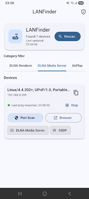 LANFinder: Ping & Port Scan Screenshot 0