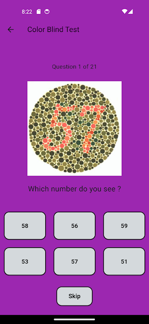 Color Blind Test Screenshot 0