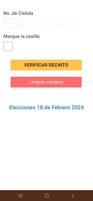 Registro Seguimiento Electoral Screenshot 1