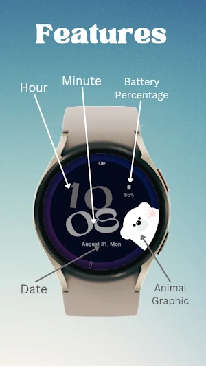Bouncy Watch Face - Lite Screenshot 0