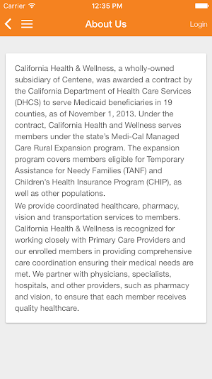 California Health & Wellness Screenshot 2