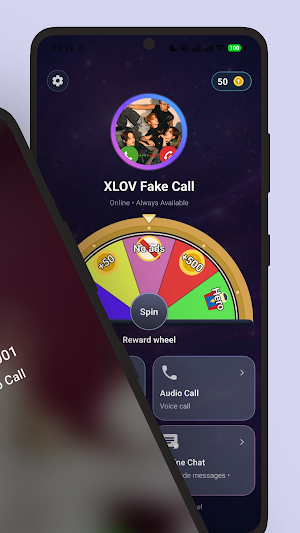 XLOV Fake Call & Chat Screenshot 1